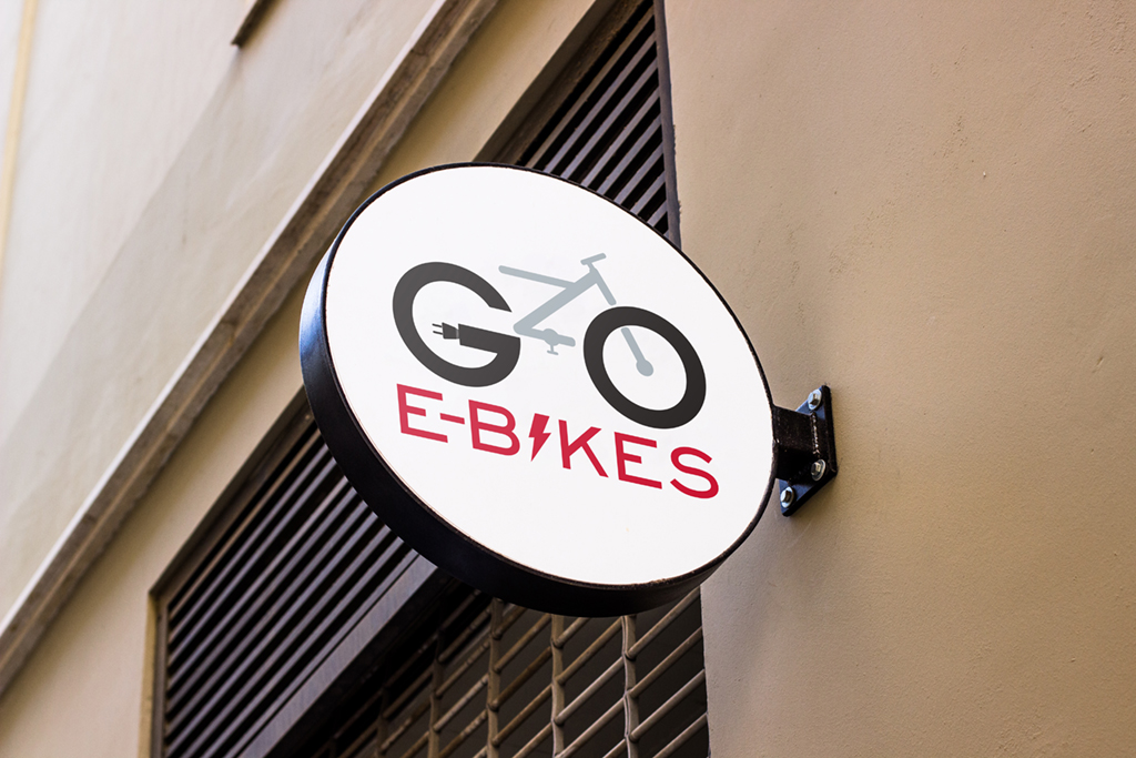 GoEbikesRoundSign1